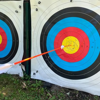 Arrow dead center in the ten ring